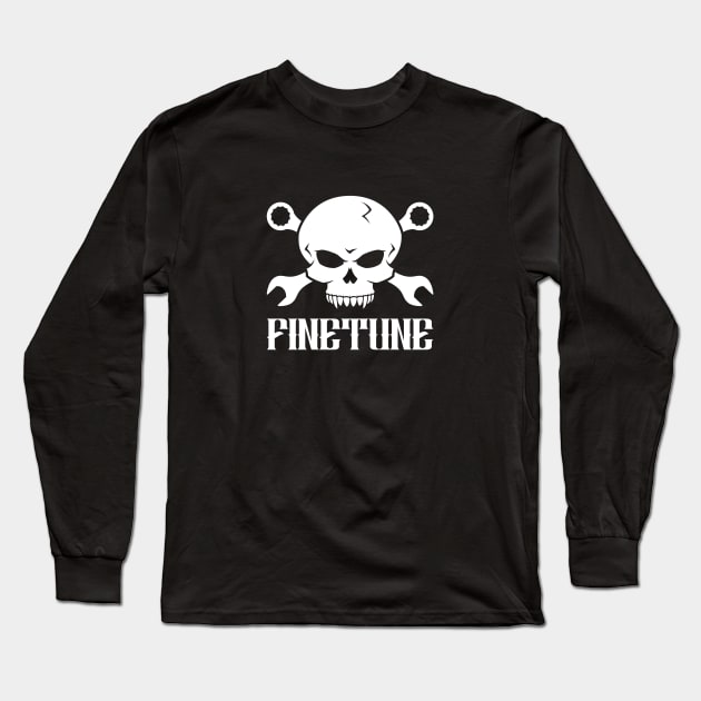 Skull 'n' Tools 2 - Finetune (white) Long Sleeve T-Shirt by GetTheCar